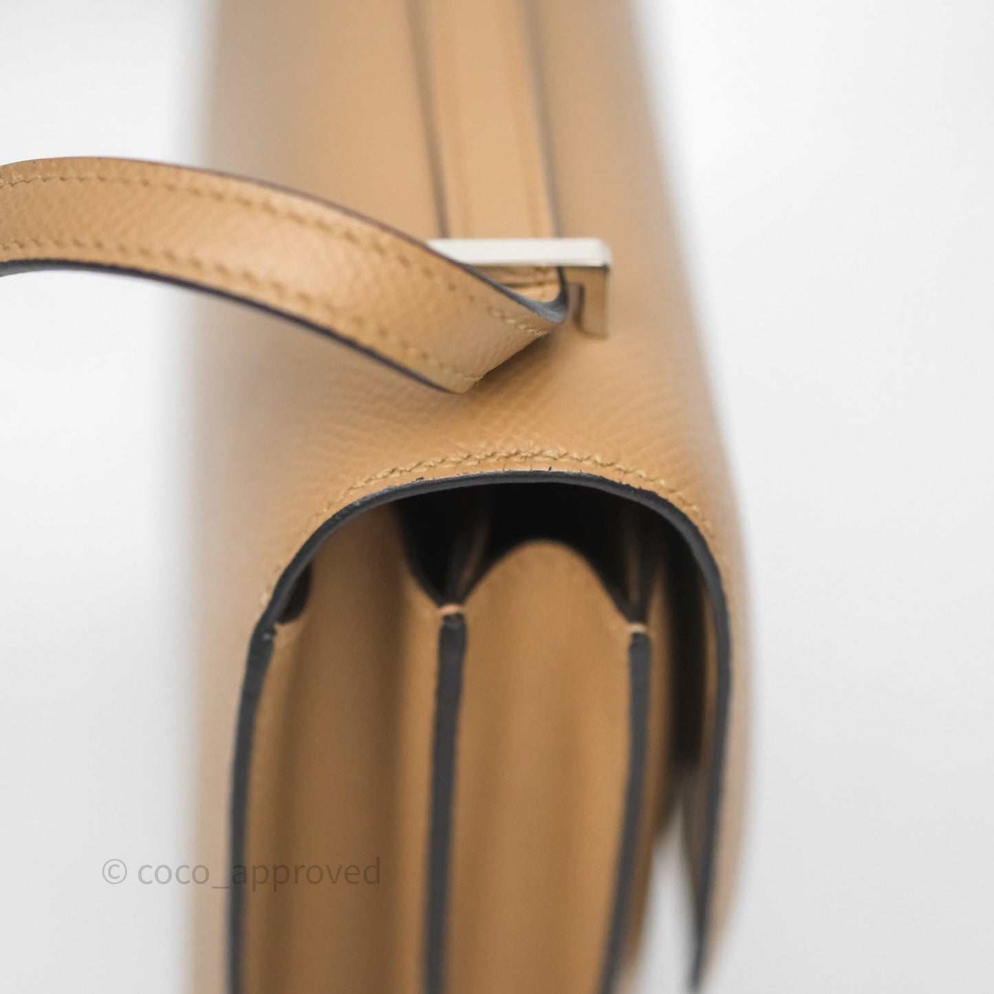 Hermès Constance Mini 18cm Chai 0M Epsom Palladium Hardware