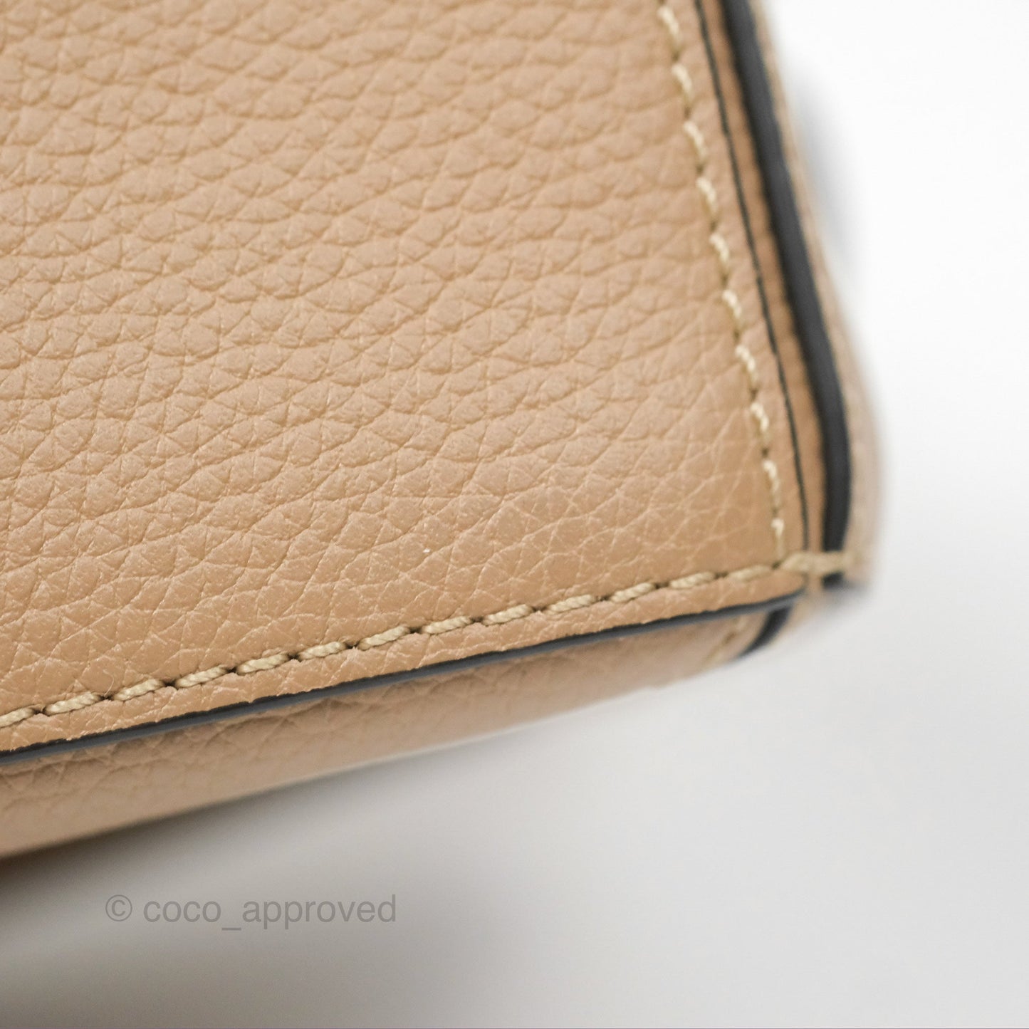 Loewe Mini Puzzle Bag Sand Calfskin Gold Hardware