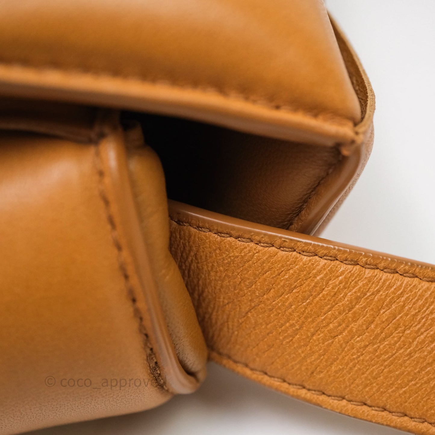 Bottega Veneta Padded Cassette Camel Lambskin