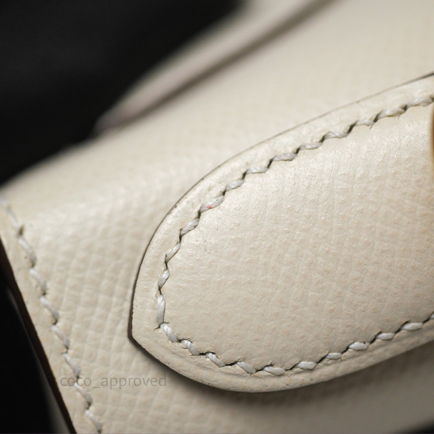 Hermès HSS Sellier Kelly 28 Craie 10 / Amber 9D Epsom Brushed Gold Hardware