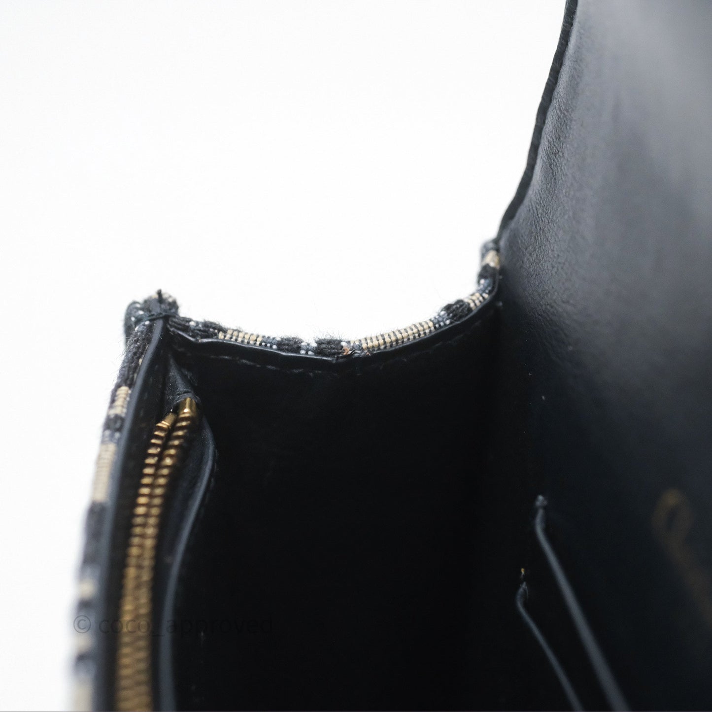 Christian Dior Blue Dior Oblique Jacquard Saddle Belt Pouch