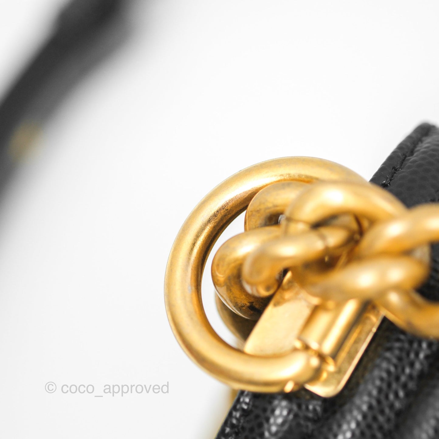 Chanel Small Boy Black Caviar Gold Hardware