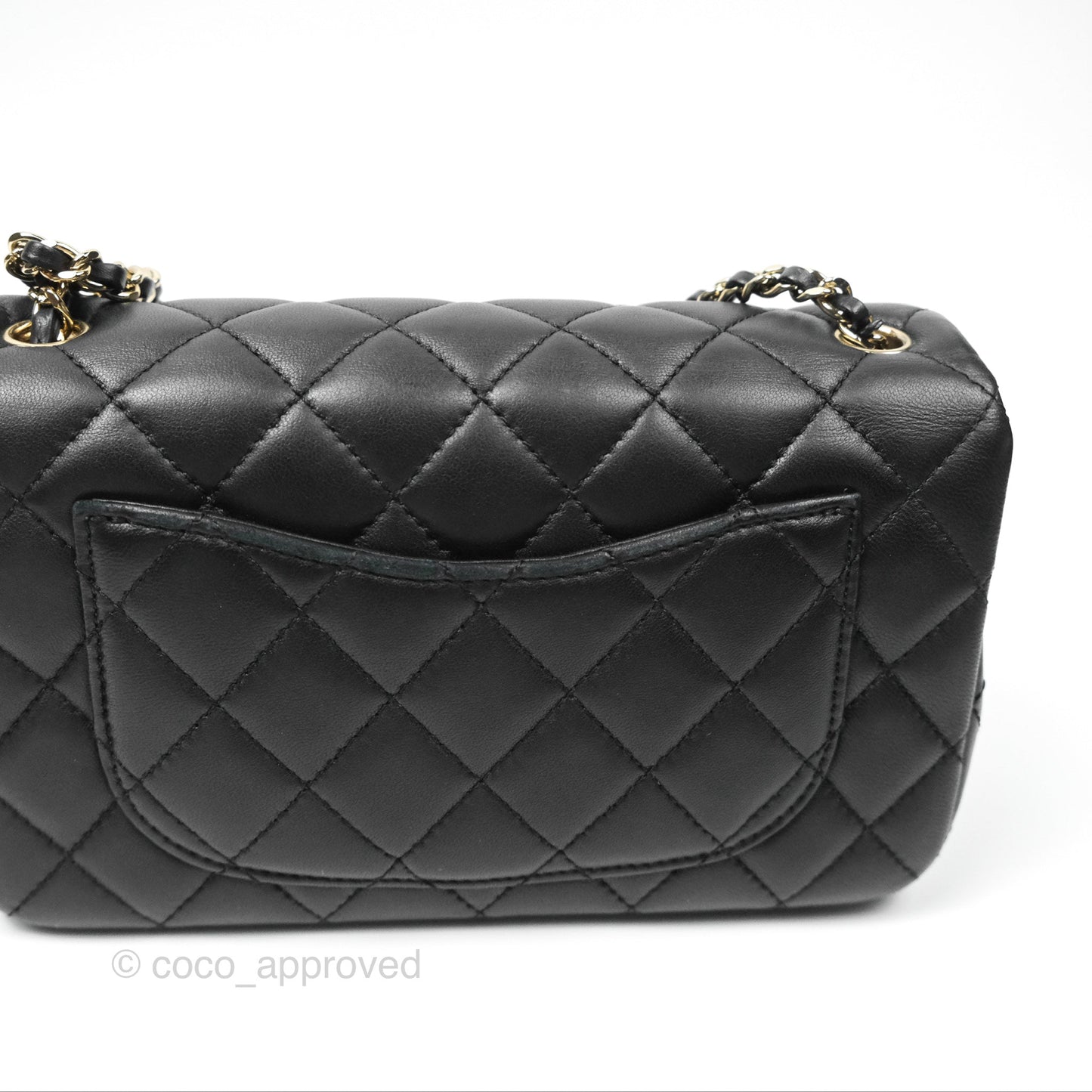 Chanel Ball Crush Mini Rectangular Black Lambskin Gold Hardware 23C