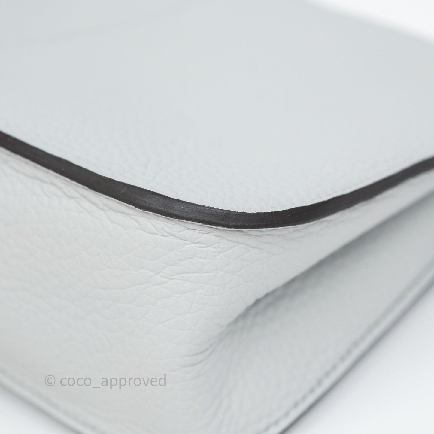 Hermès Halzan 25 Bleu Pale 08 Clemence Palladium Hardware