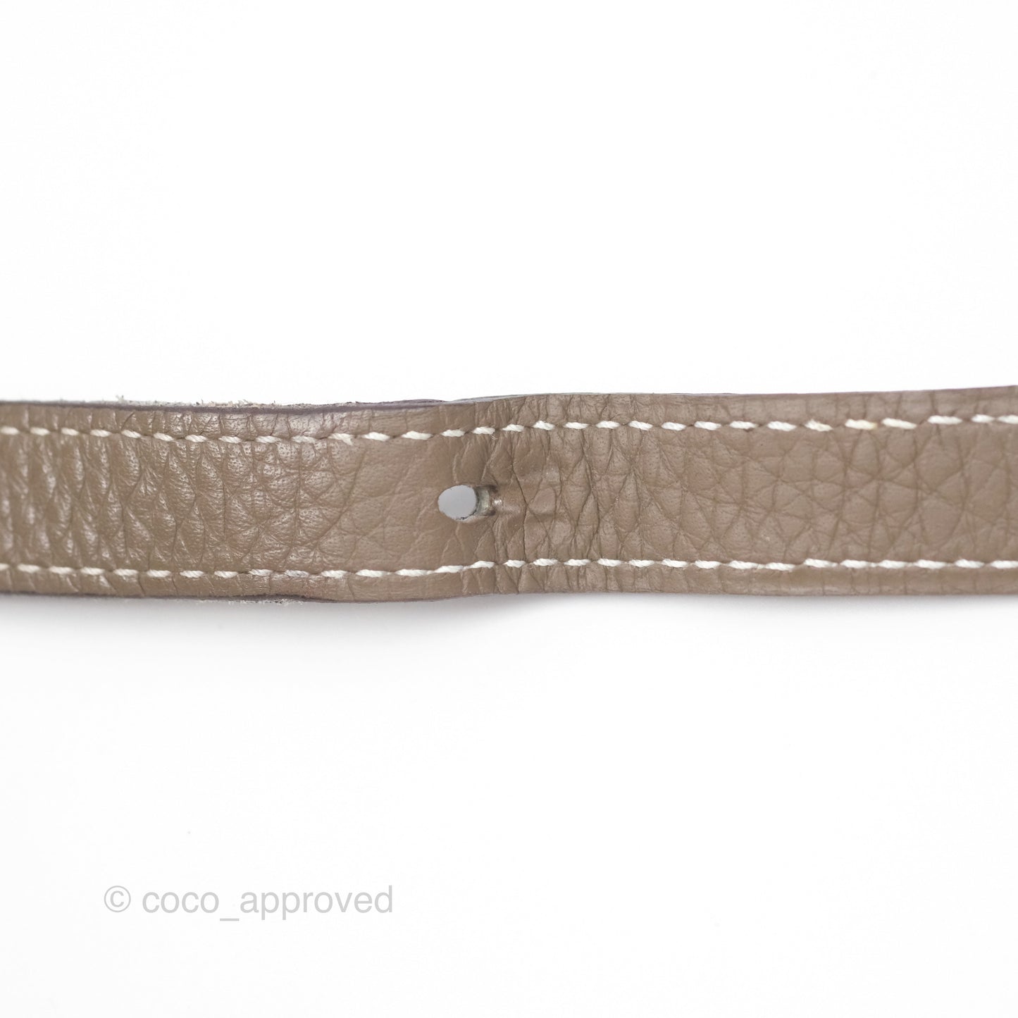 Hermès Halzan 31 Etoupe Clemence Palladium Hardware