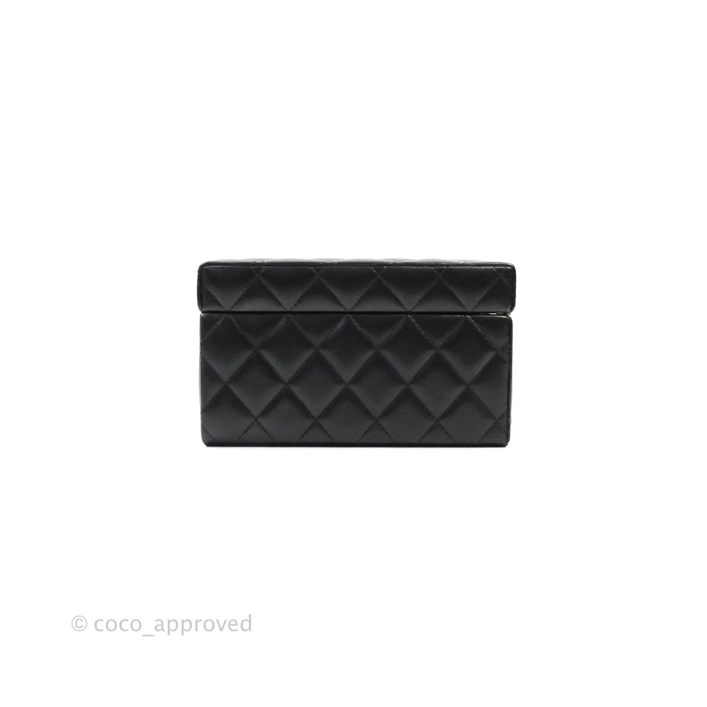 Chanel Jewellery Box Quilted Black Lambskin Gold Hardware