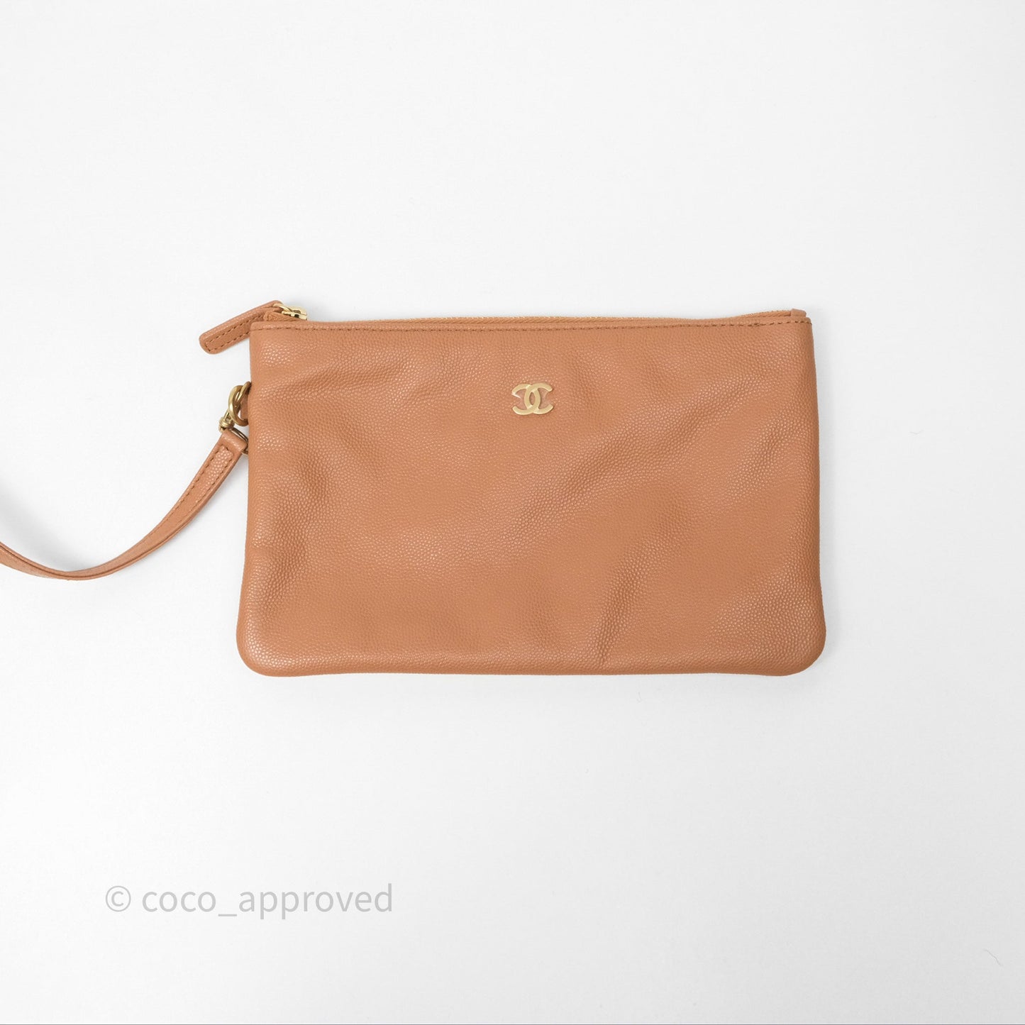 Chanel 22 Small Beige Caviar Aged Gold Hardware