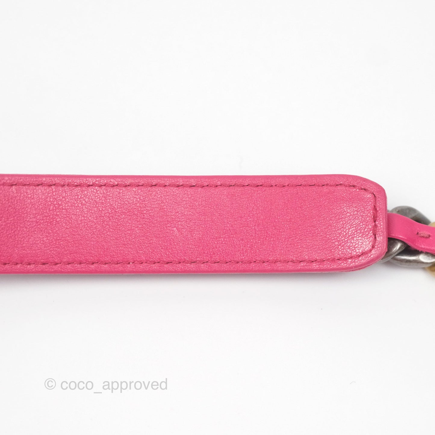 Chanel 19 Large (Medium) Dark Pink Goatskin Mixed Hardware