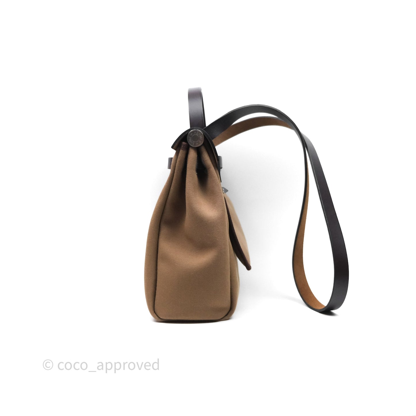 Hermès Herbag Zip 31 Retourne Etoupe 18/ Ebene 46 Canvas Palladium Hardware