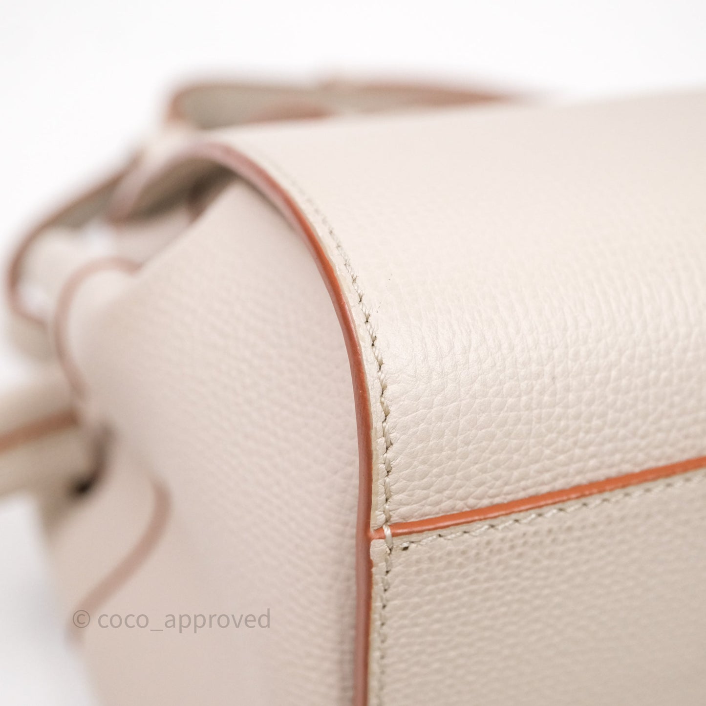 Loewe Mini Hammock Drawstring Light Ghost Calfskin