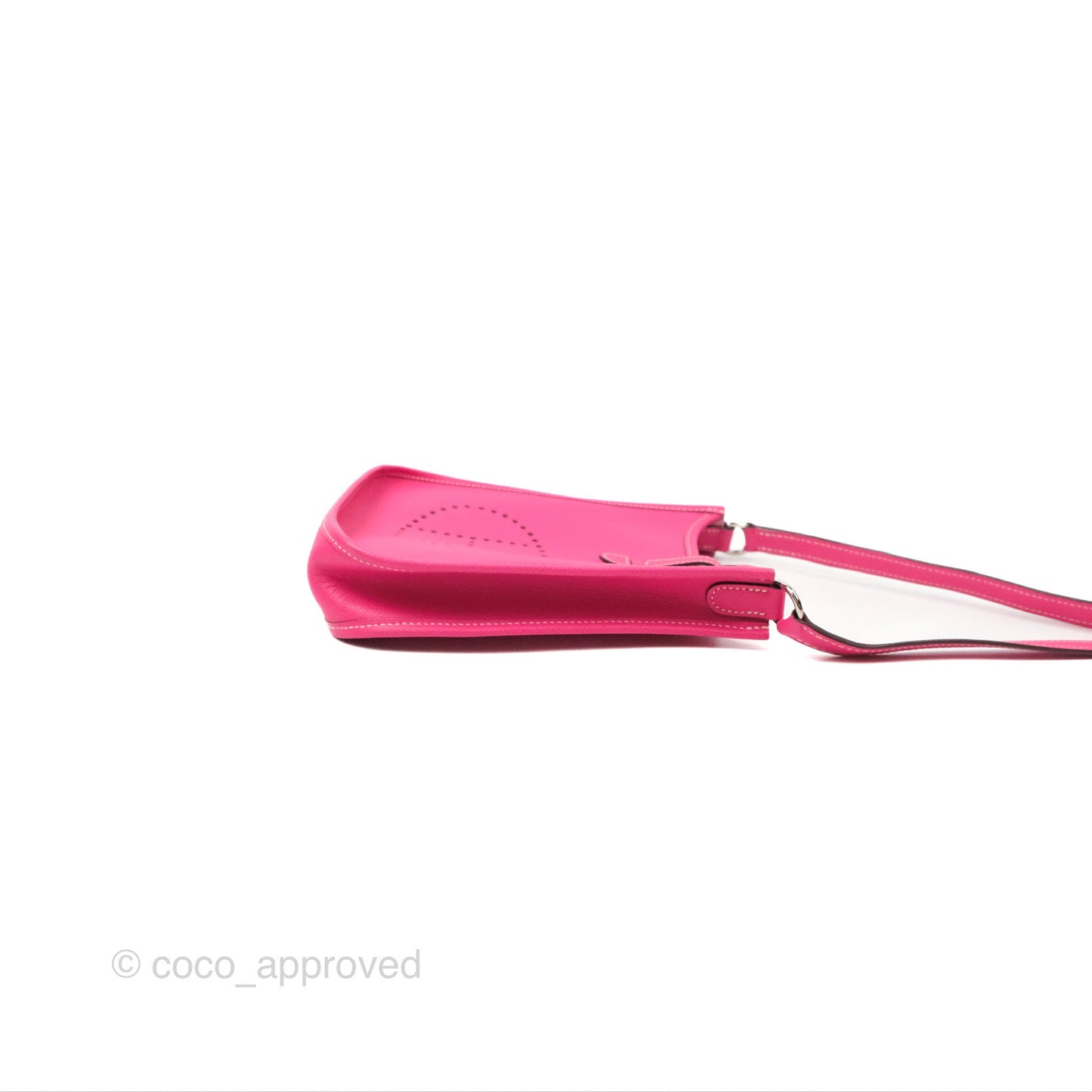 Hermès Mini Evelyne 16 Hot Pink Epsom Palladium Hardware