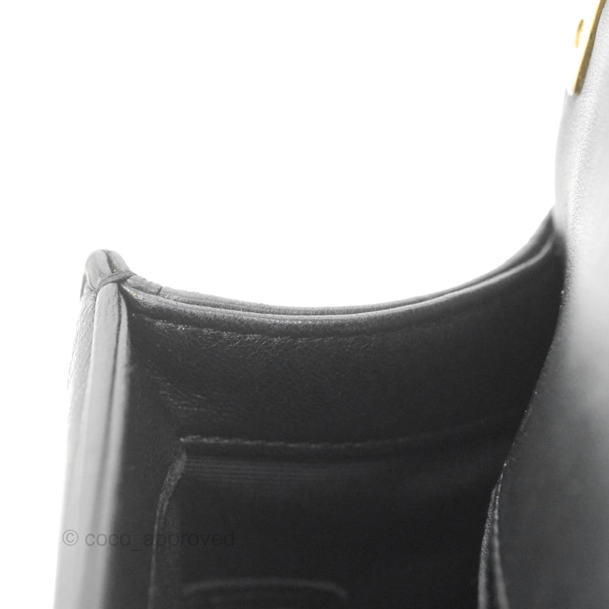 Chanel Small Boy Black Lambskin Aged Gold Hardware