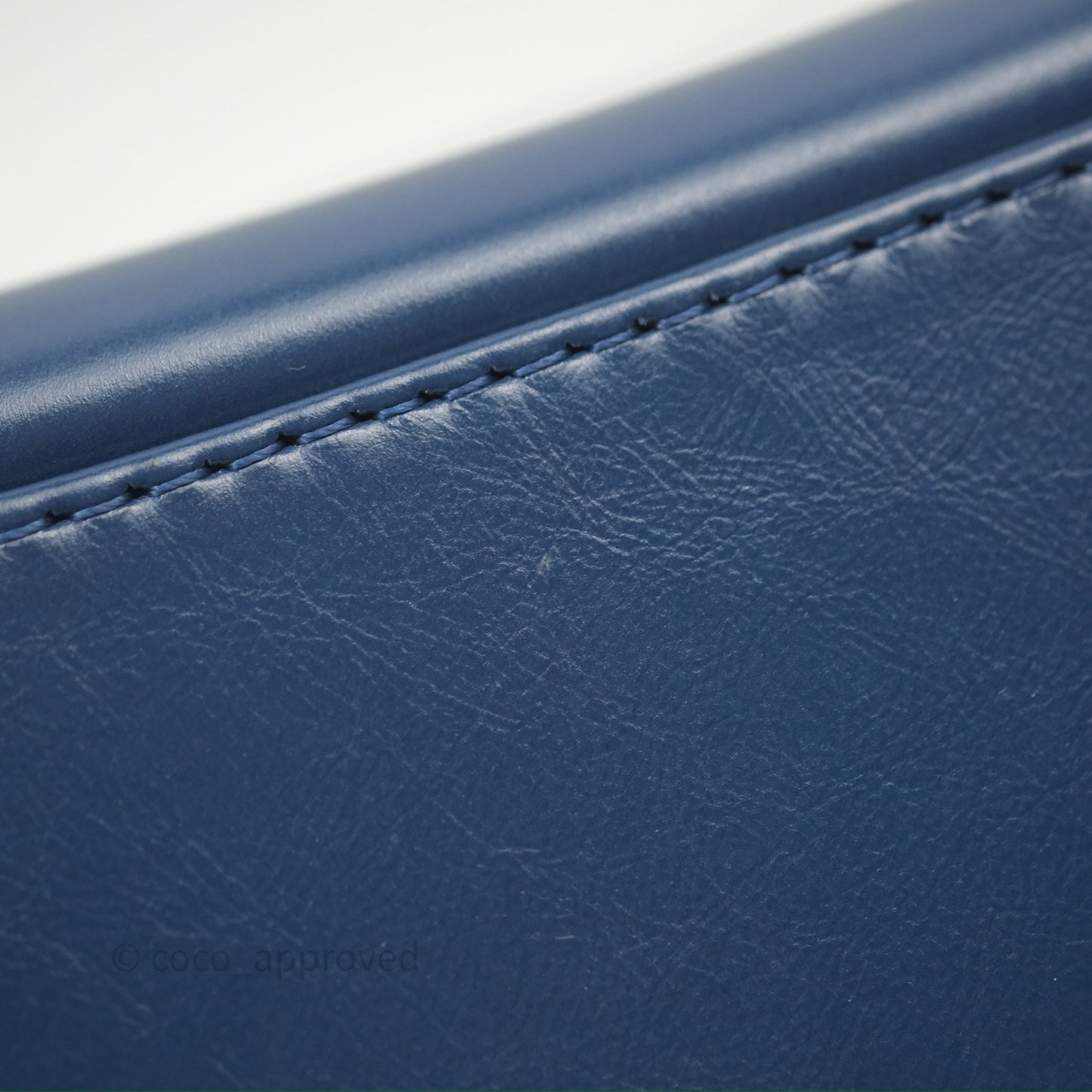 Chanel Small Gabrielle Backpack Blue Aged Calfskin