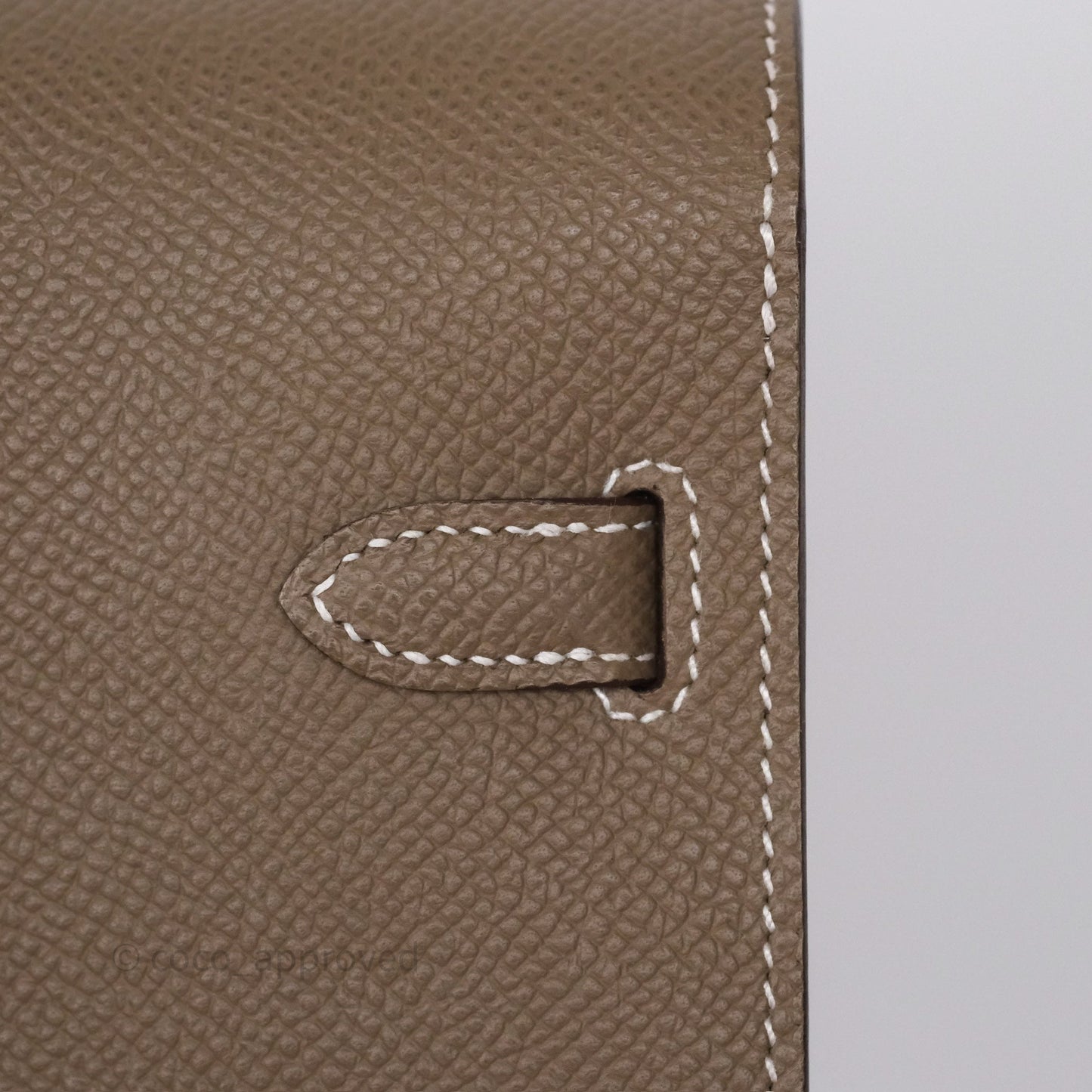 Hermès Kelly To Go Wallet Etoupe 18 Epsom Palladium Hardware
