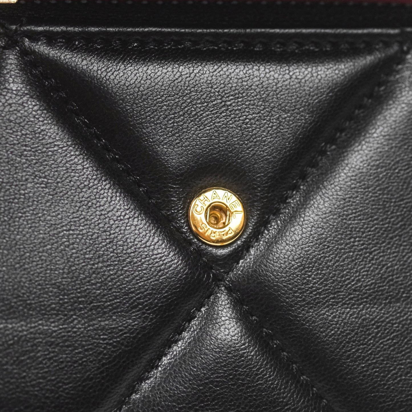 Chanel 19 Short Flap Wallet Black Lambskin