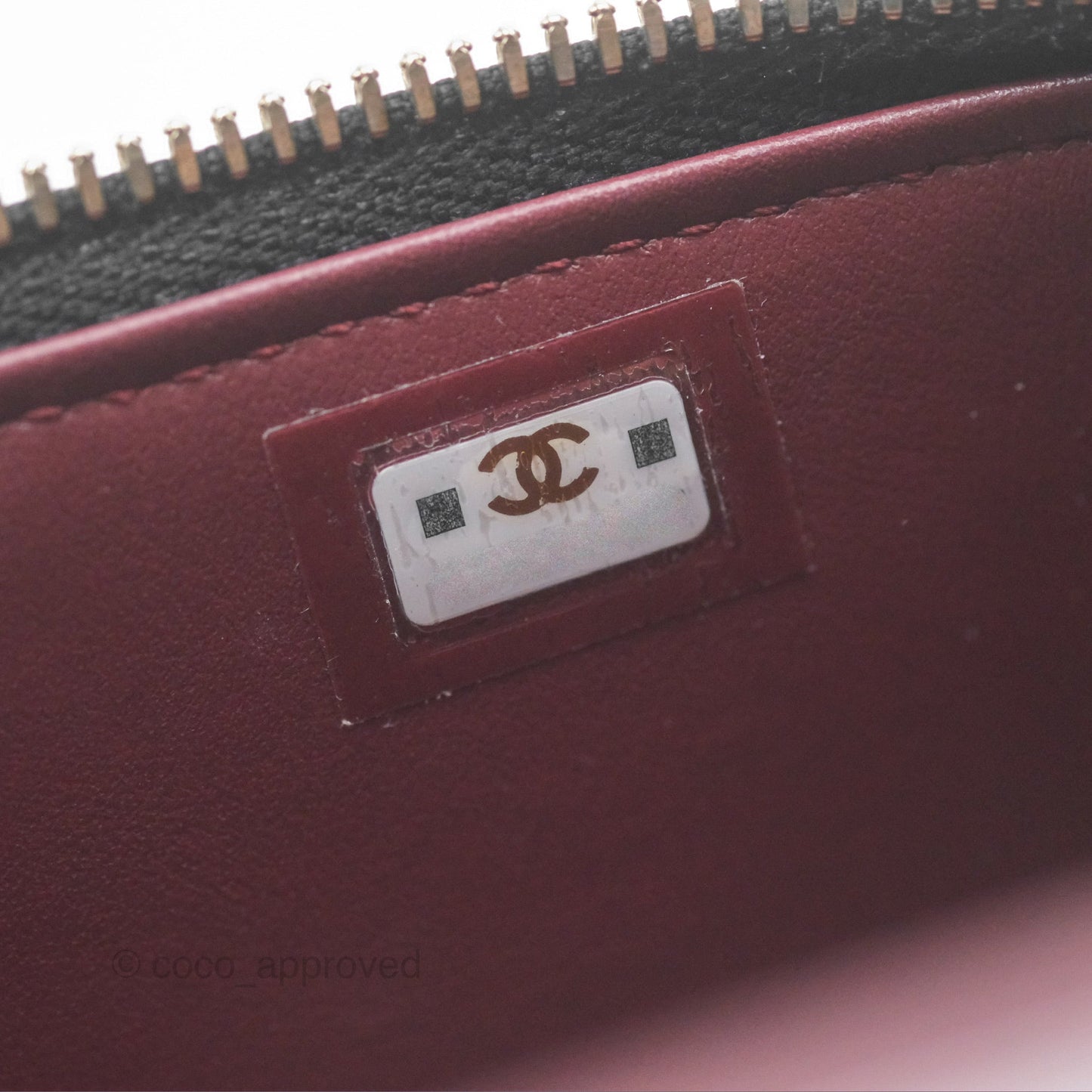 Chanel Vanity Rectangular with Pearl Resin Chain Black Lambskin Gold Hardware
