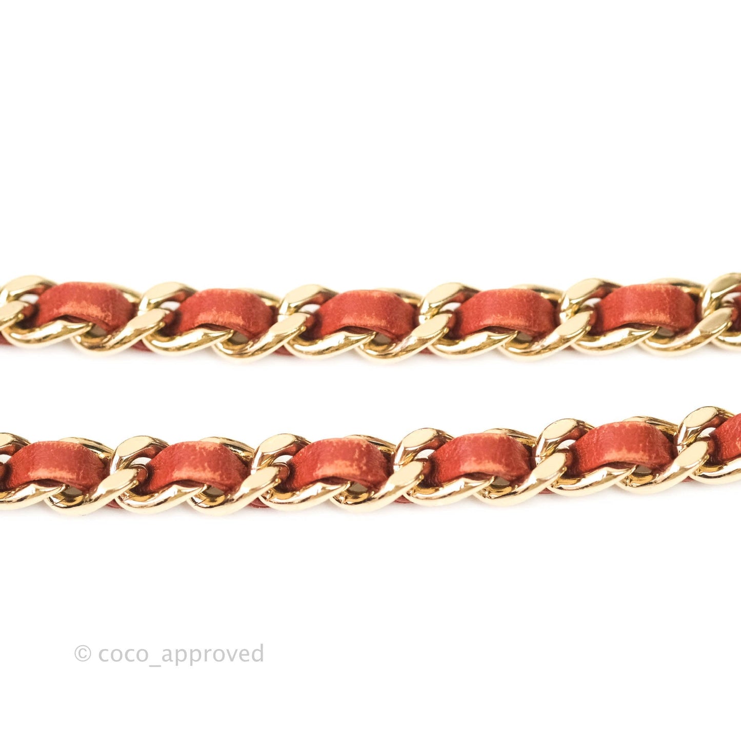 Chanel Small Statement Chevron Flap Bag Red Lambskin Gold Hardware