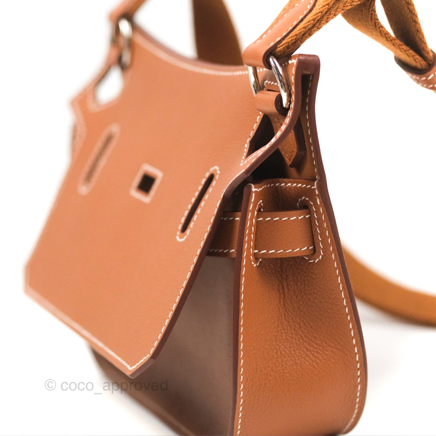 Hermès Mini Jypsiere Gold Evercolor Palladium Hardware
