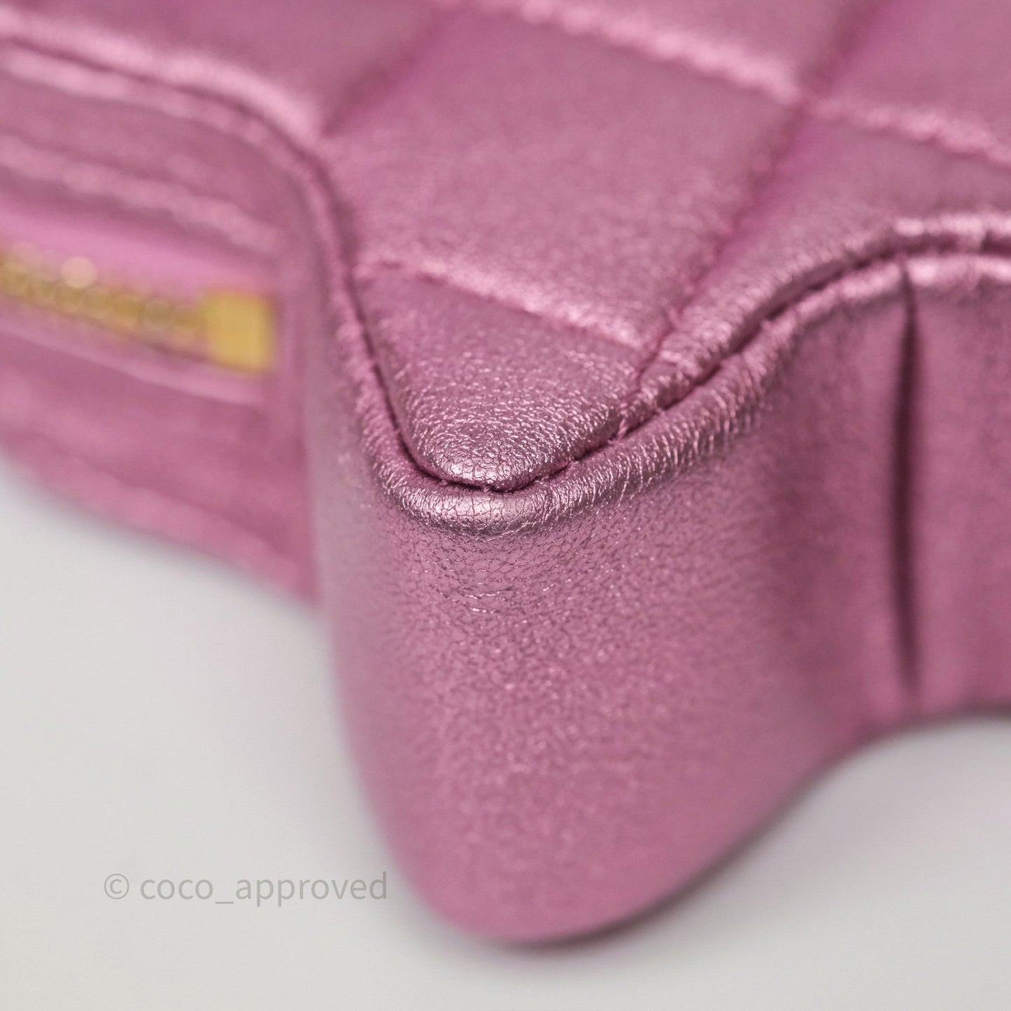 Chanel Hollywood Boulevard Flap with Star Coin Purse Lilac Pink Metallic Mirror Calfskin 24C