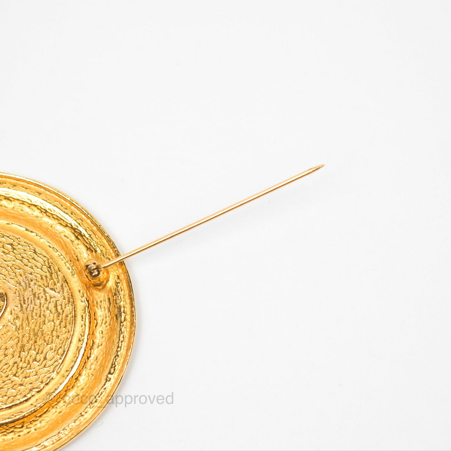 Chanel Vintage Rue Cambon Medallion Brooch