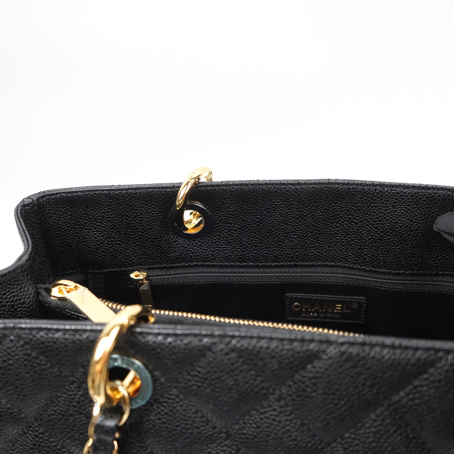 Chanel GST Black Caviar Gold Hardware