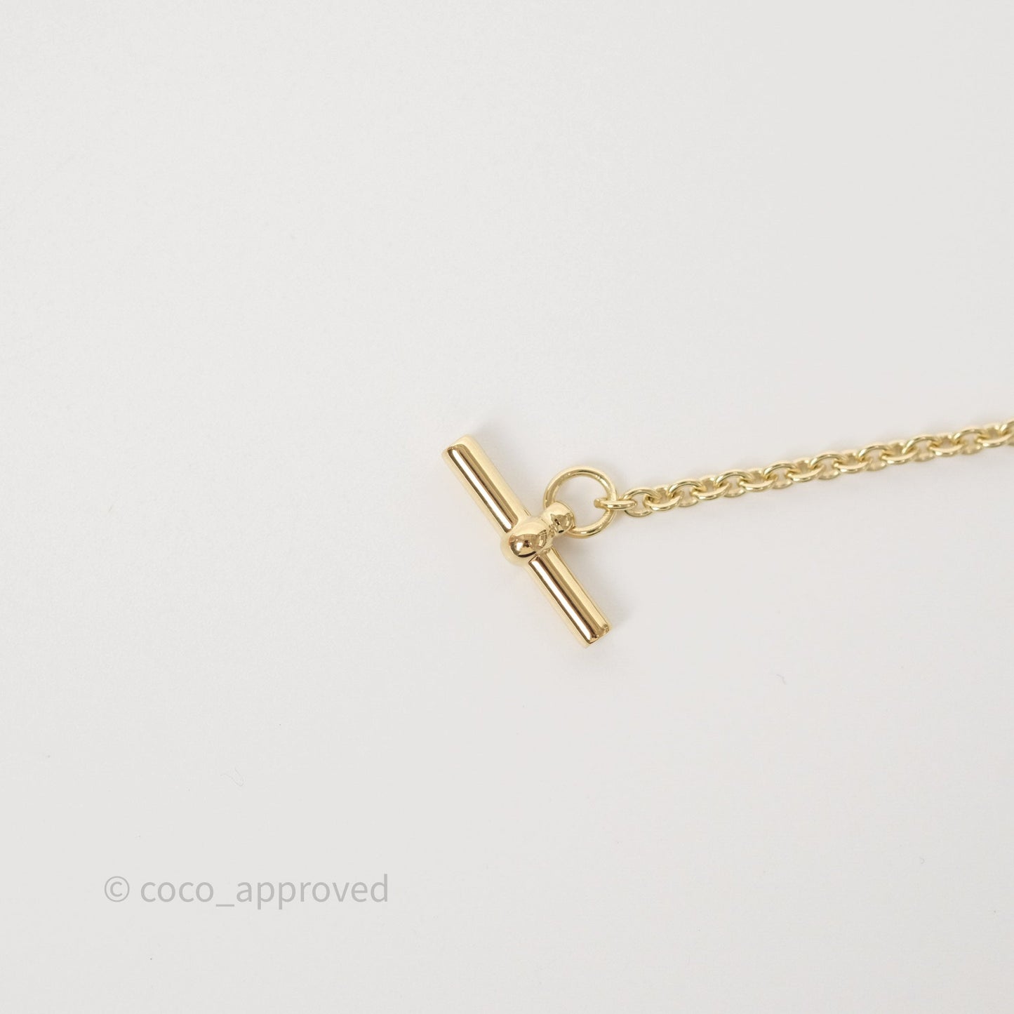 Hermes Mini Maillon Pendant Necklace PM Rose Candeur