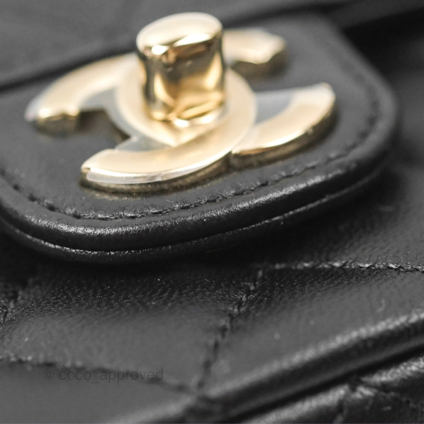 Chanel Mini Rectangle Flap with Crystals Top Handle Black Lambskin 23A