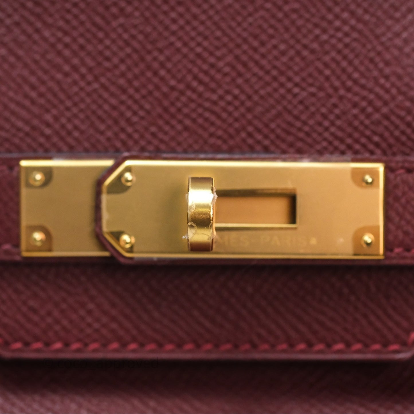 Hermès Birkin 30 Retourne Rouge H 55 Epsom Gold Hardware