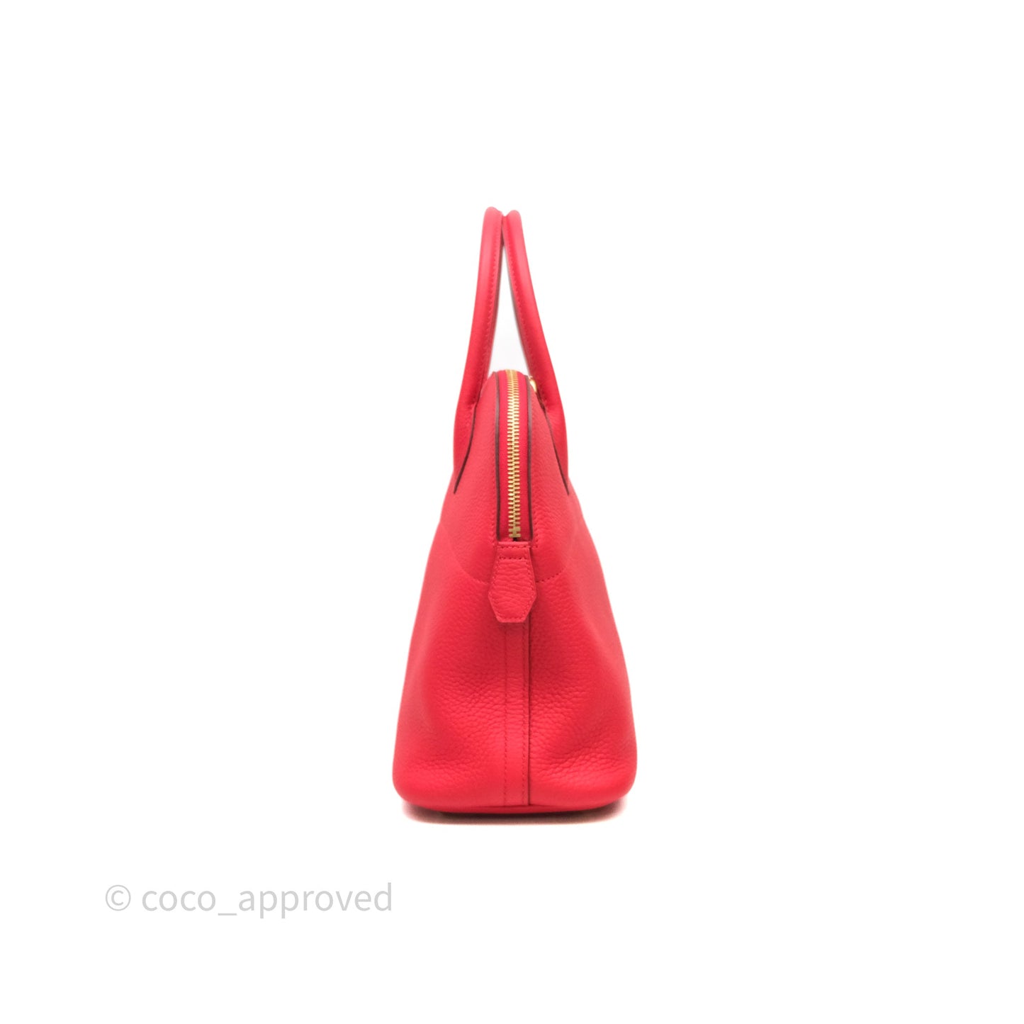 Hermès Bolide 31 Rouge Clemence Gold Hardware