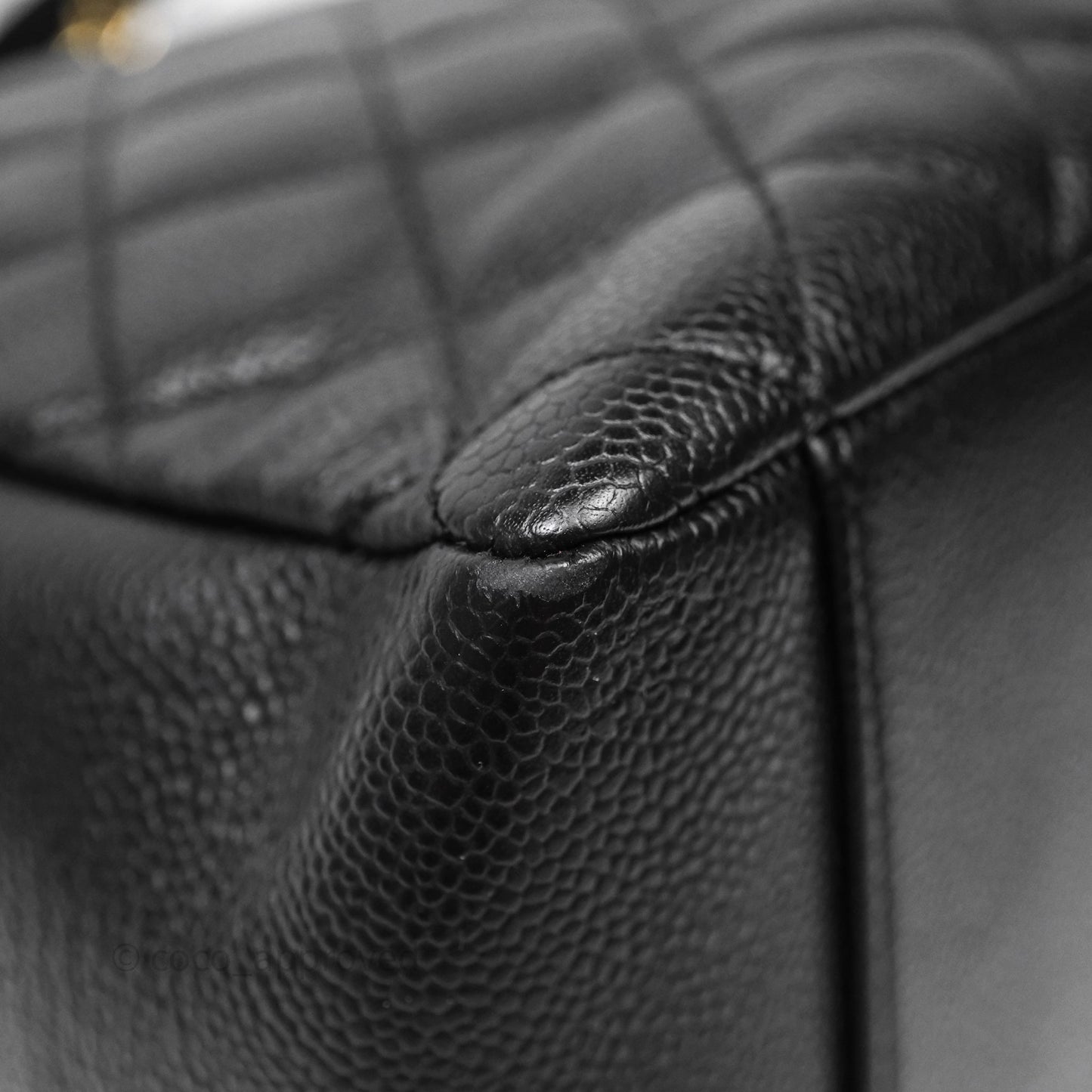 Chanel GST Black Caviar Gold Hardware