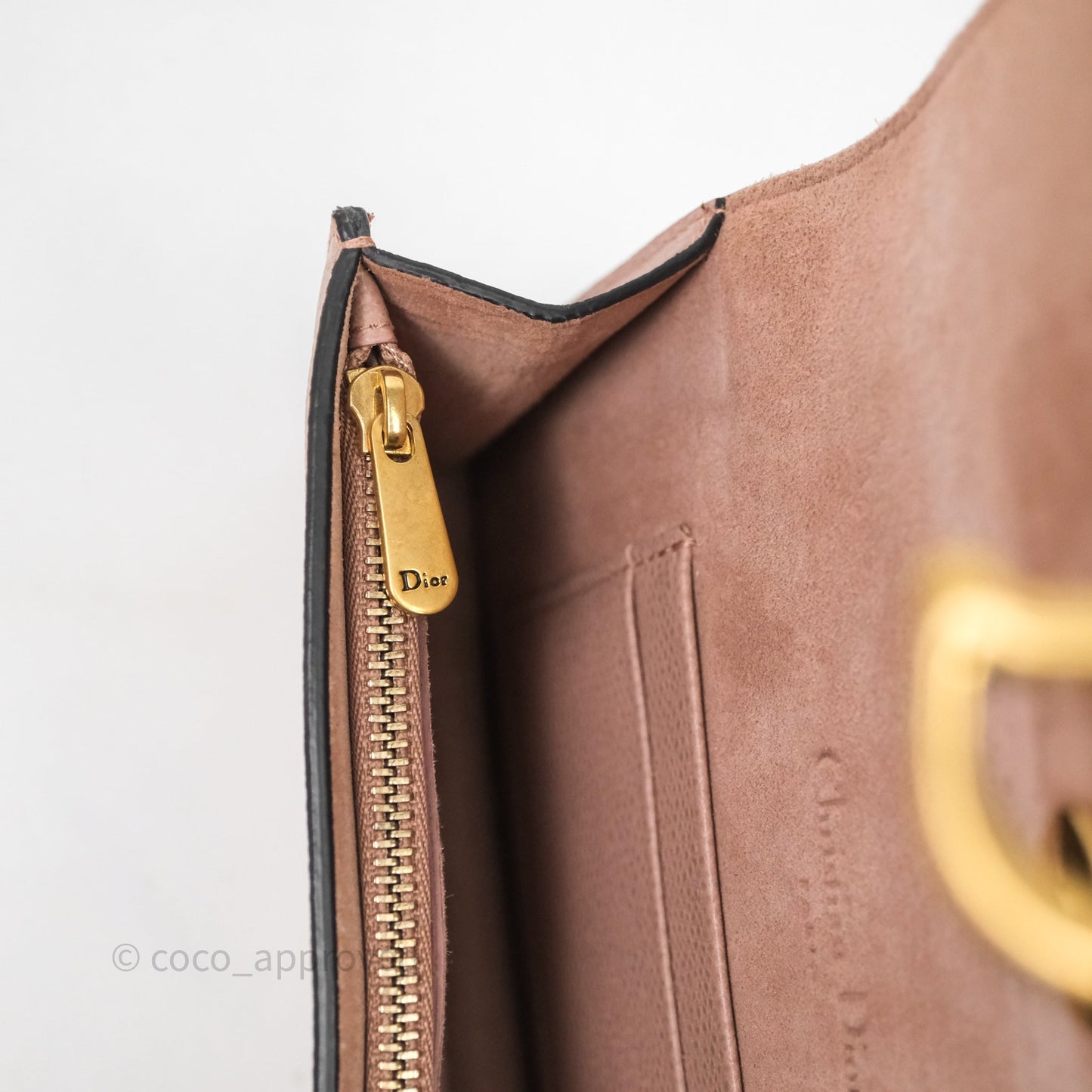 Christian Dior Saddle Belt Pouch Dusty Pink Matte Calfskin Gold Hardware