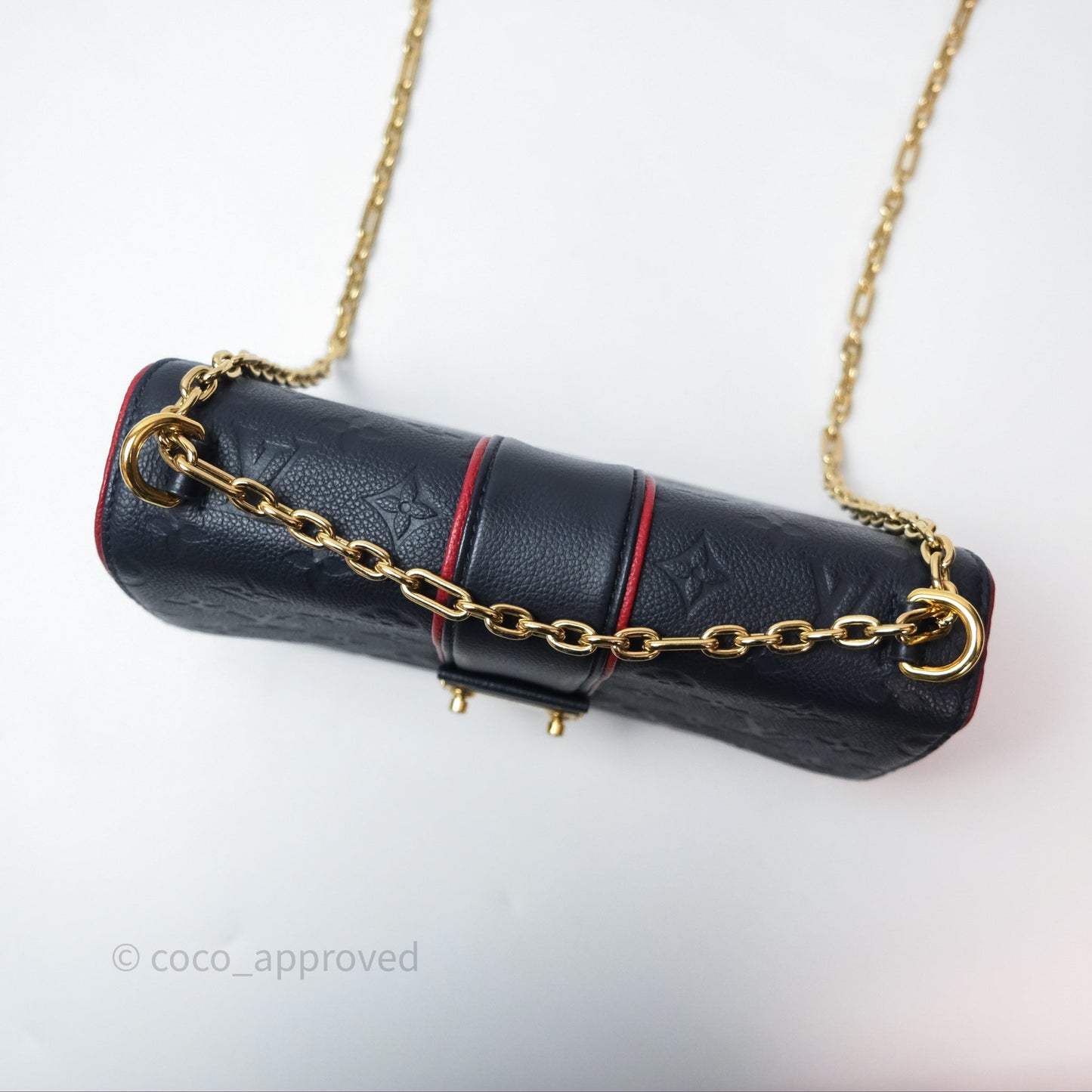 Louis Vuitton Empreinte Saint Sulpice PM Marine Rouge Gold Hardware