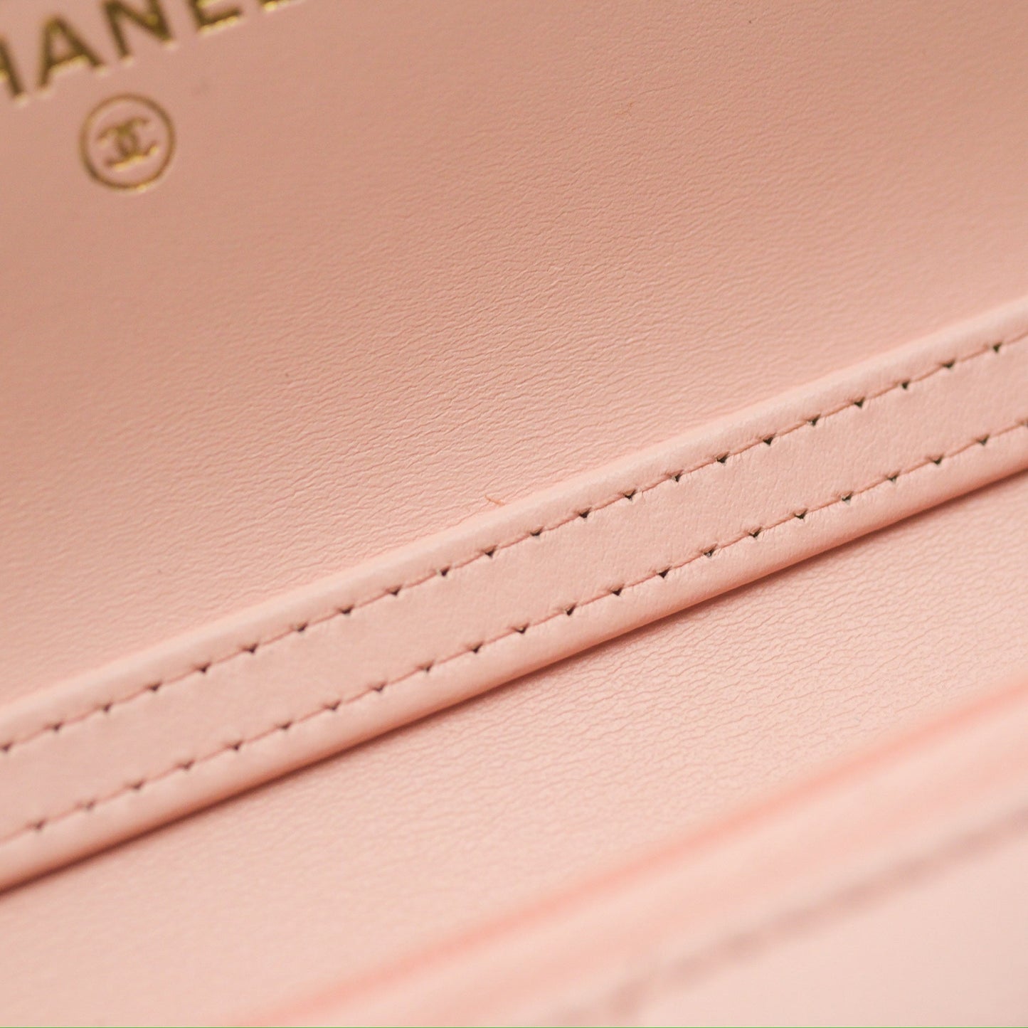 Chanel Mini WOC Phone Holder Pink Caviar Gold Hardware