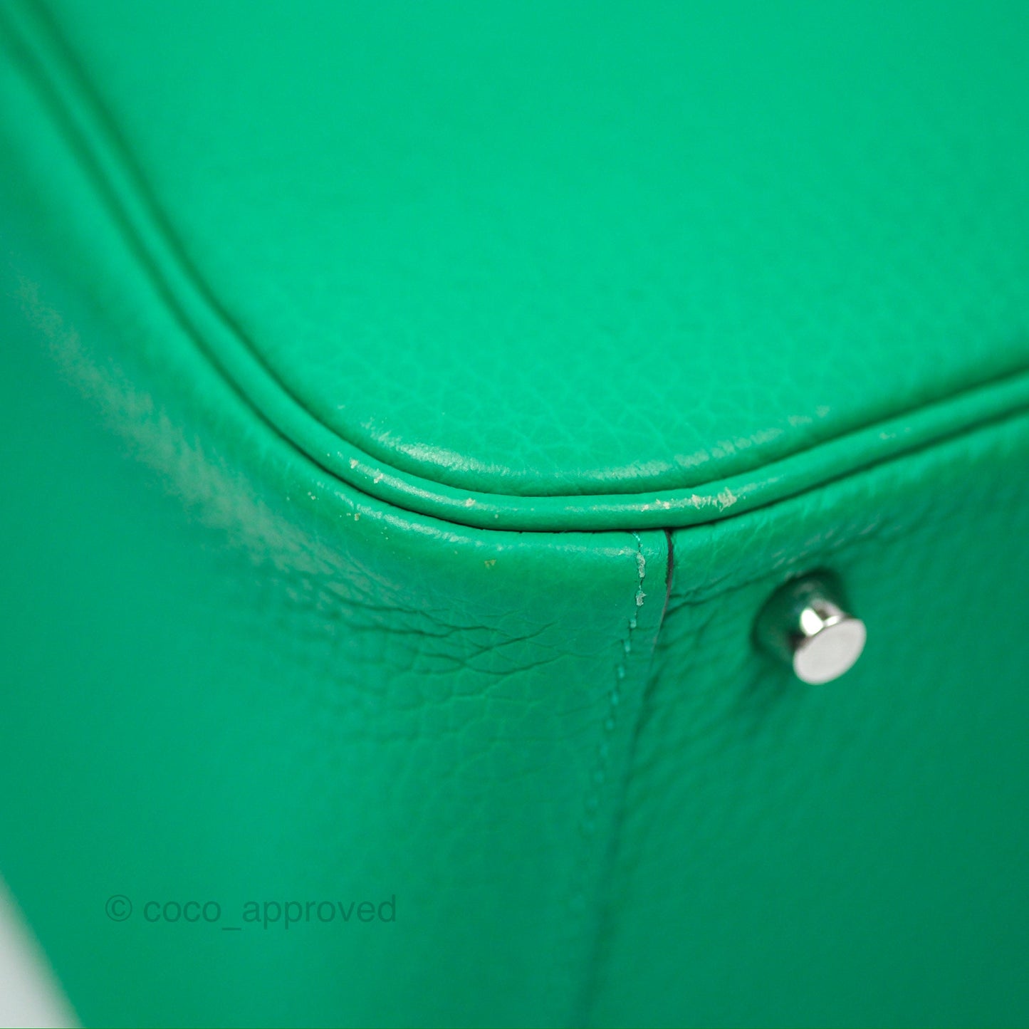 Hermès Mini Lindy 20 Menthe 6W Clemence Palladium Hardware
