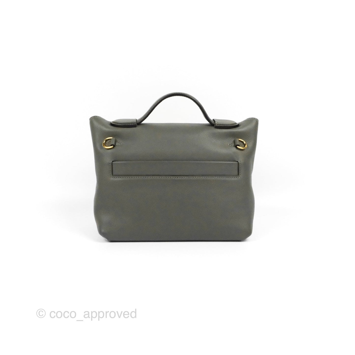 Hermès 24/24 21 Mini Gris Meyer 0L Evercolor/Swift Gold Hardware