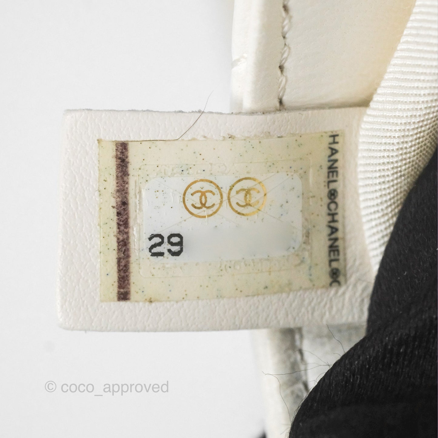 Chanel Small Logo Pearl Chain Flap Bag White Lambskin Gold Hardware