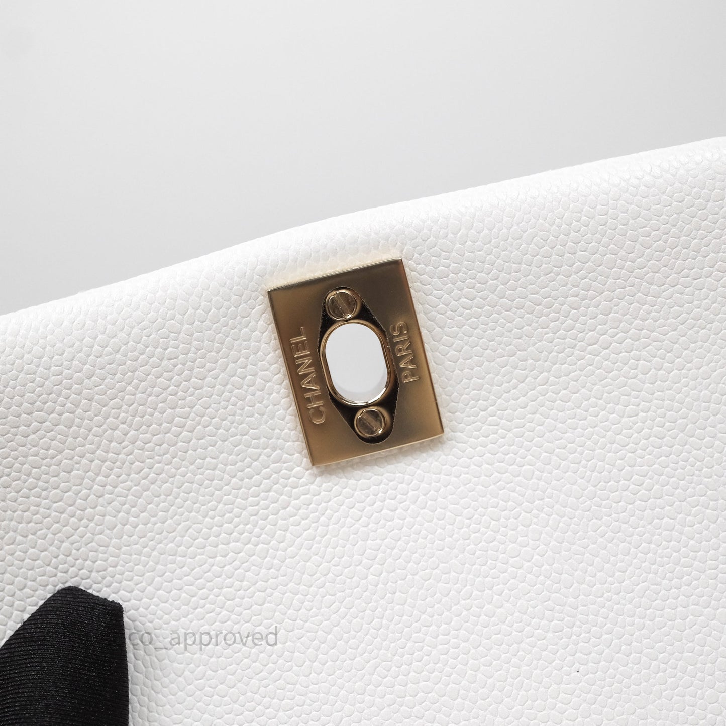 Chanel Small Duma Backpack Caviar White Gold Hardware