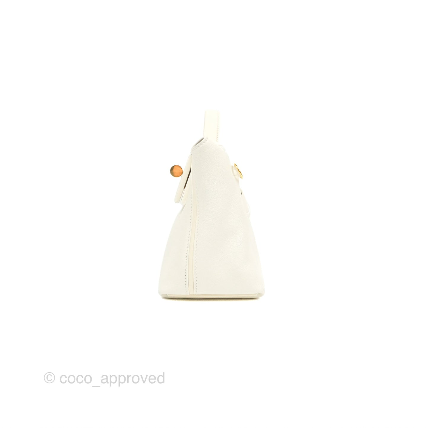 Hermès 24/24 21 Mini Blanc/Nata Evercolour/Swift Gold Hardware