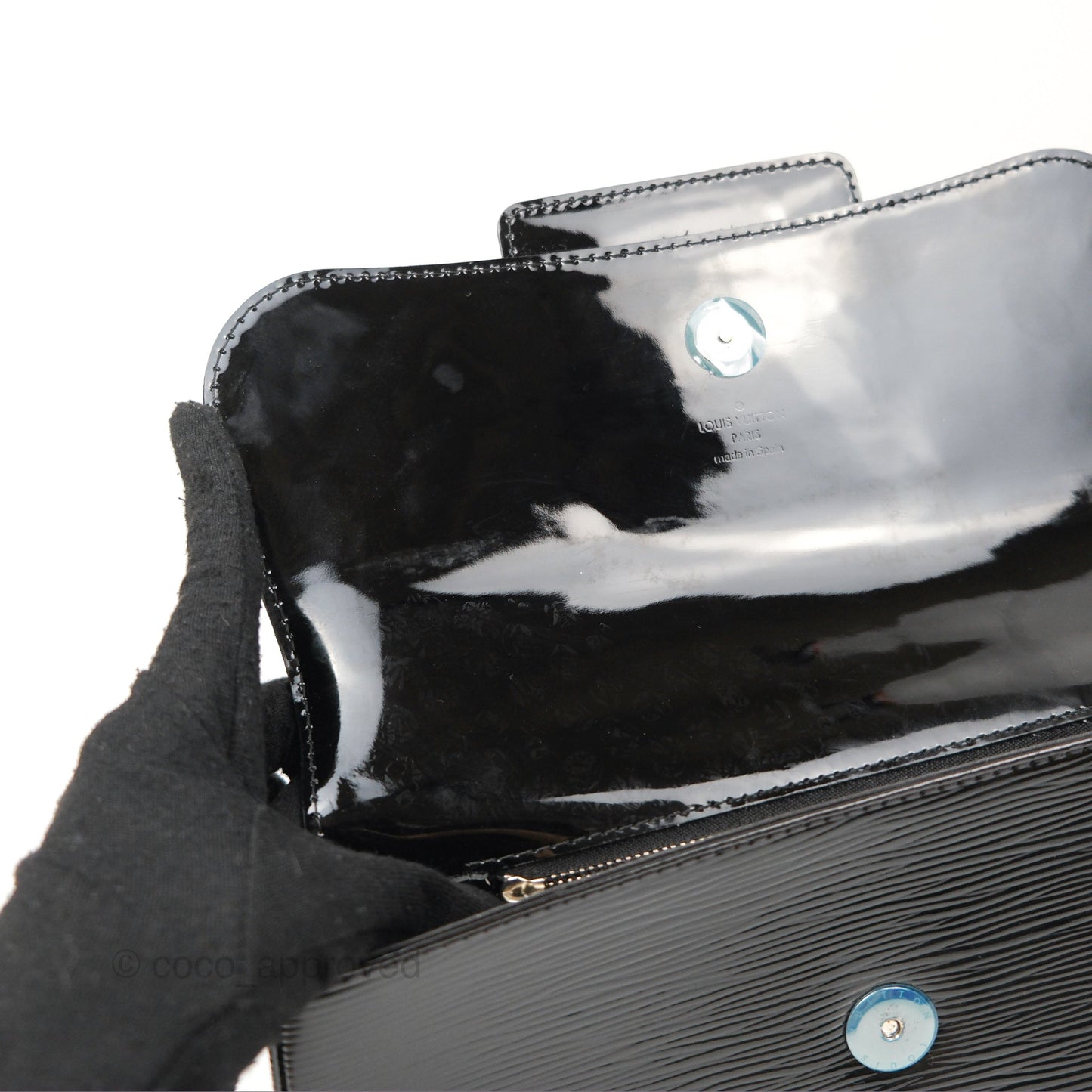 Louis Vuitton Sobe Clutch Black Electric Epi