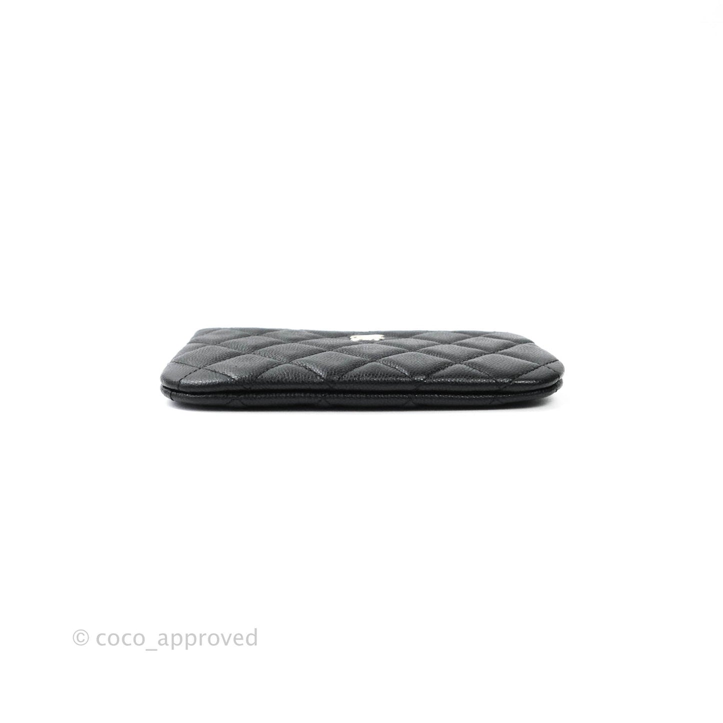 Chanel Quilted Mini O Case Black Caviar Gold Hardware