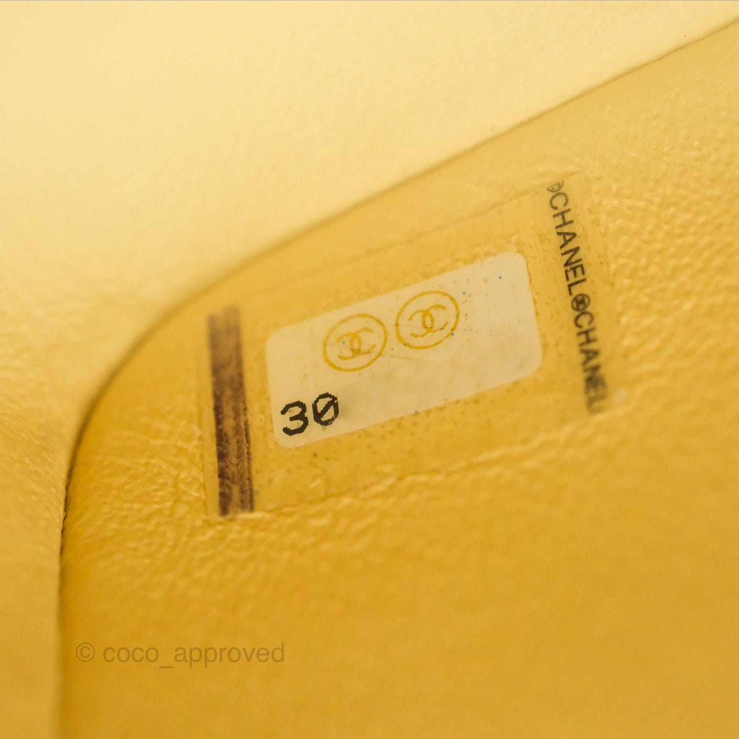Chanel Mini Square Quilted Yellow Lambskin Gold Hardware