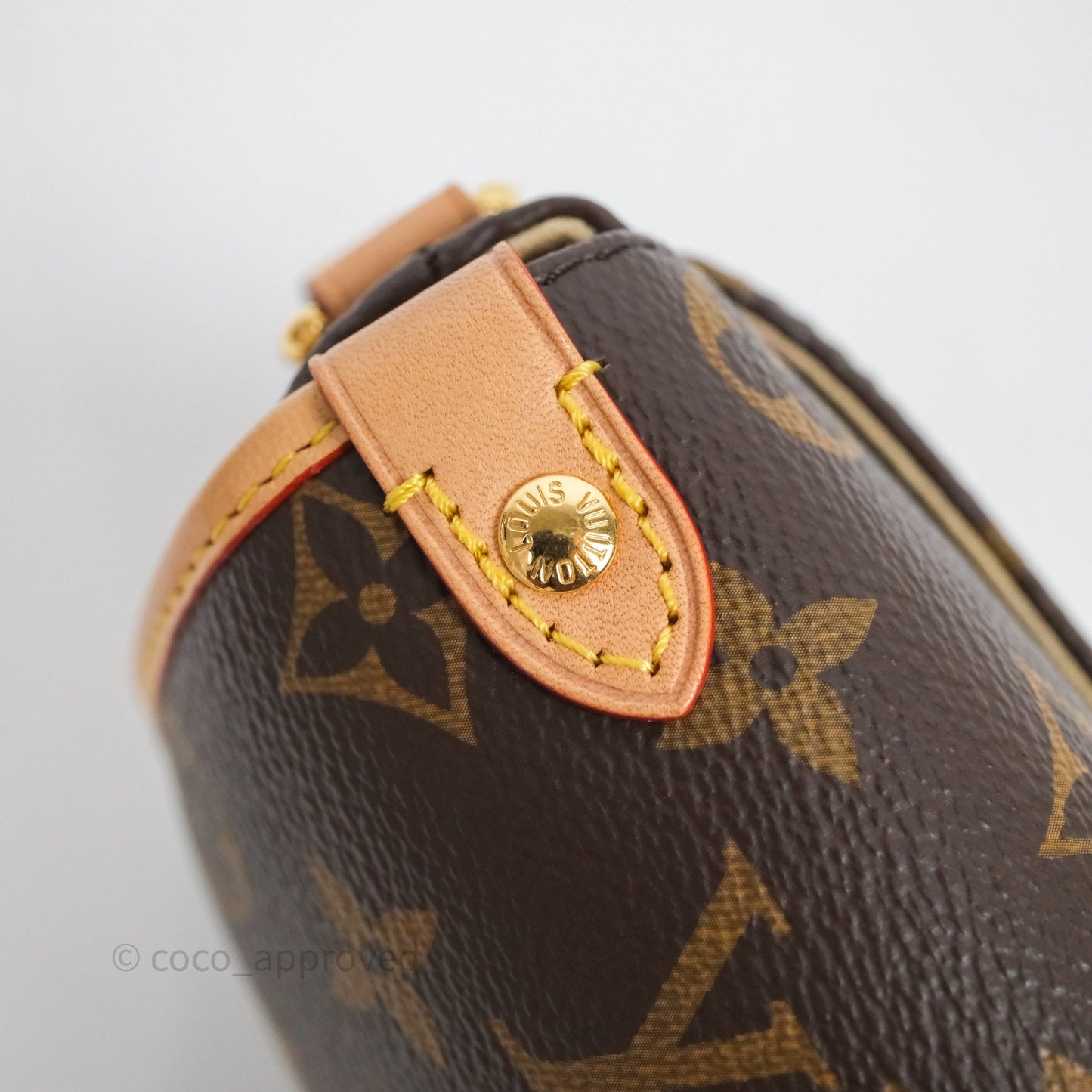 Louis Vuitton Saumur BB Monogram Bag Gold Hardware