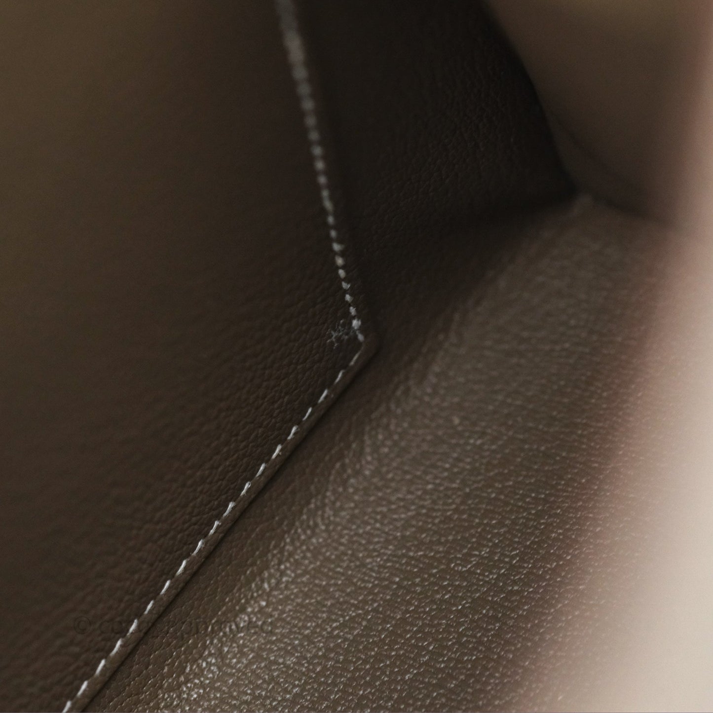 Hermès Kelly 25 Sellier Etoupe Epsom Gold Hardware