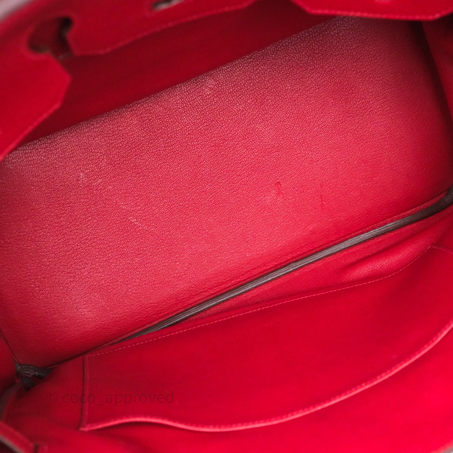 Hermes Birkin 35 Rouge Casaque Clemence Palladium Hardware