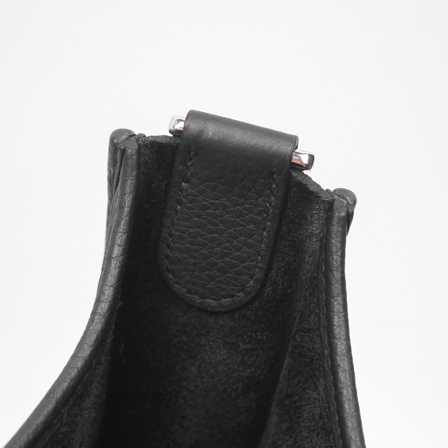 Hermès Evelyne III 29 Noir 89 Clemence Silver Hardware