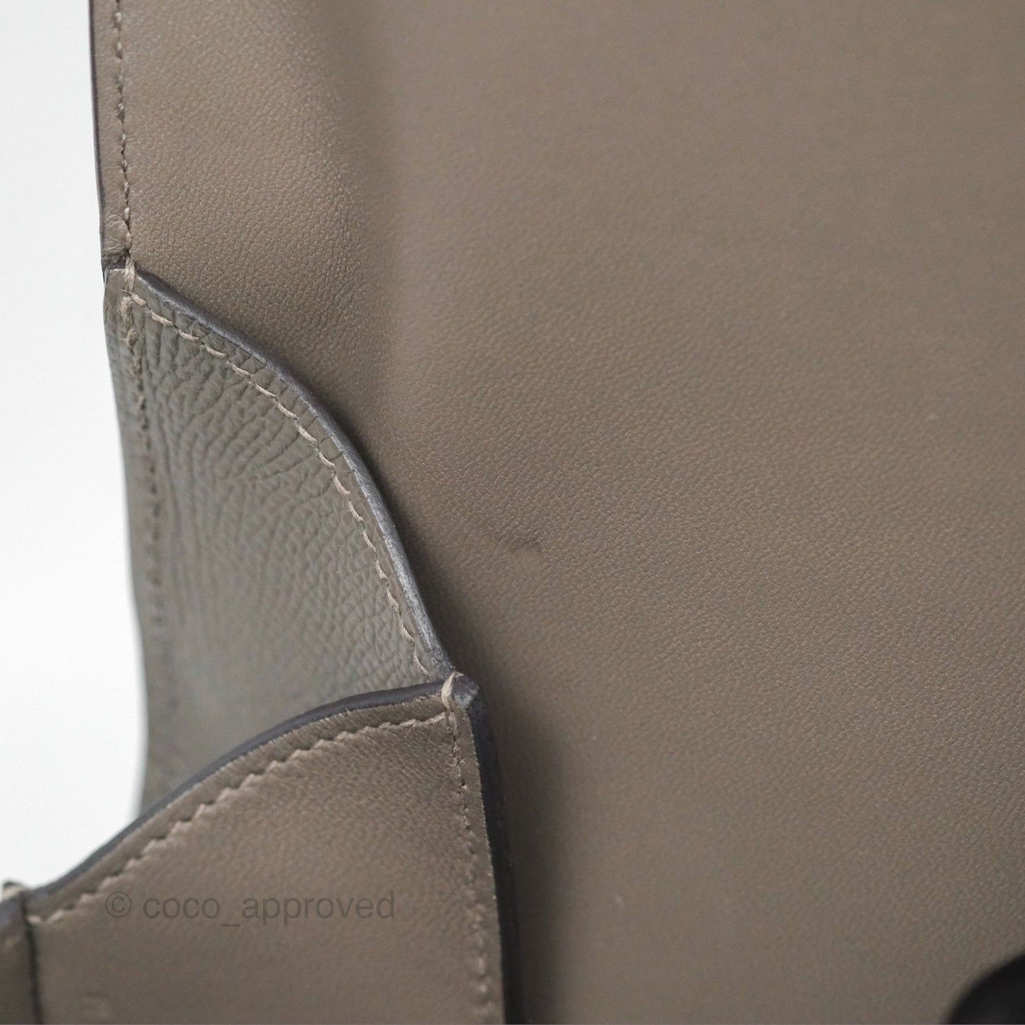 Hermès Della Cavalleria Mini Bag Gris Meyer 0L Epsom Palladium Hardware