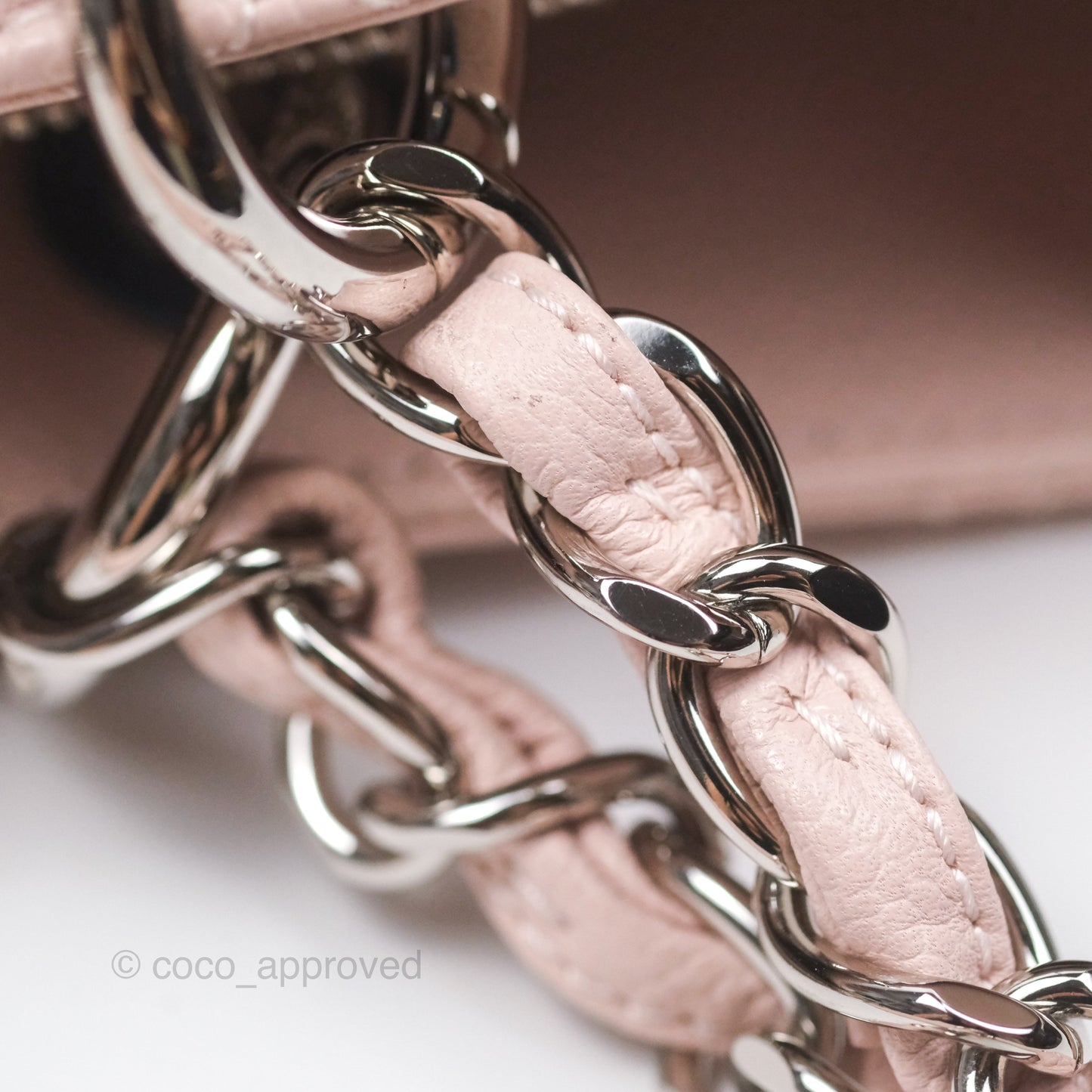 Chanel GST Pink Caviar Silver Hardware