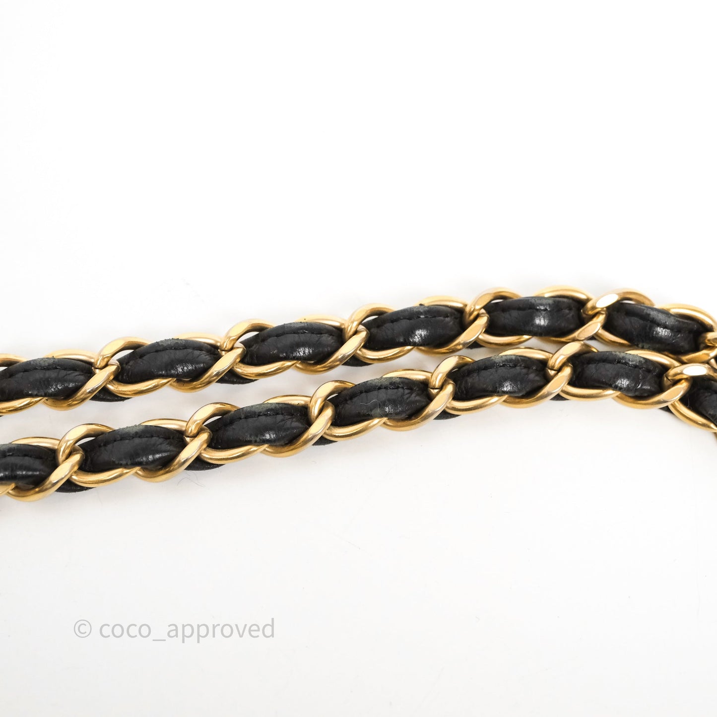 Chanel Mosaic Studs Accordion Flap Bag Black Calfskin Aged Gold Hardware