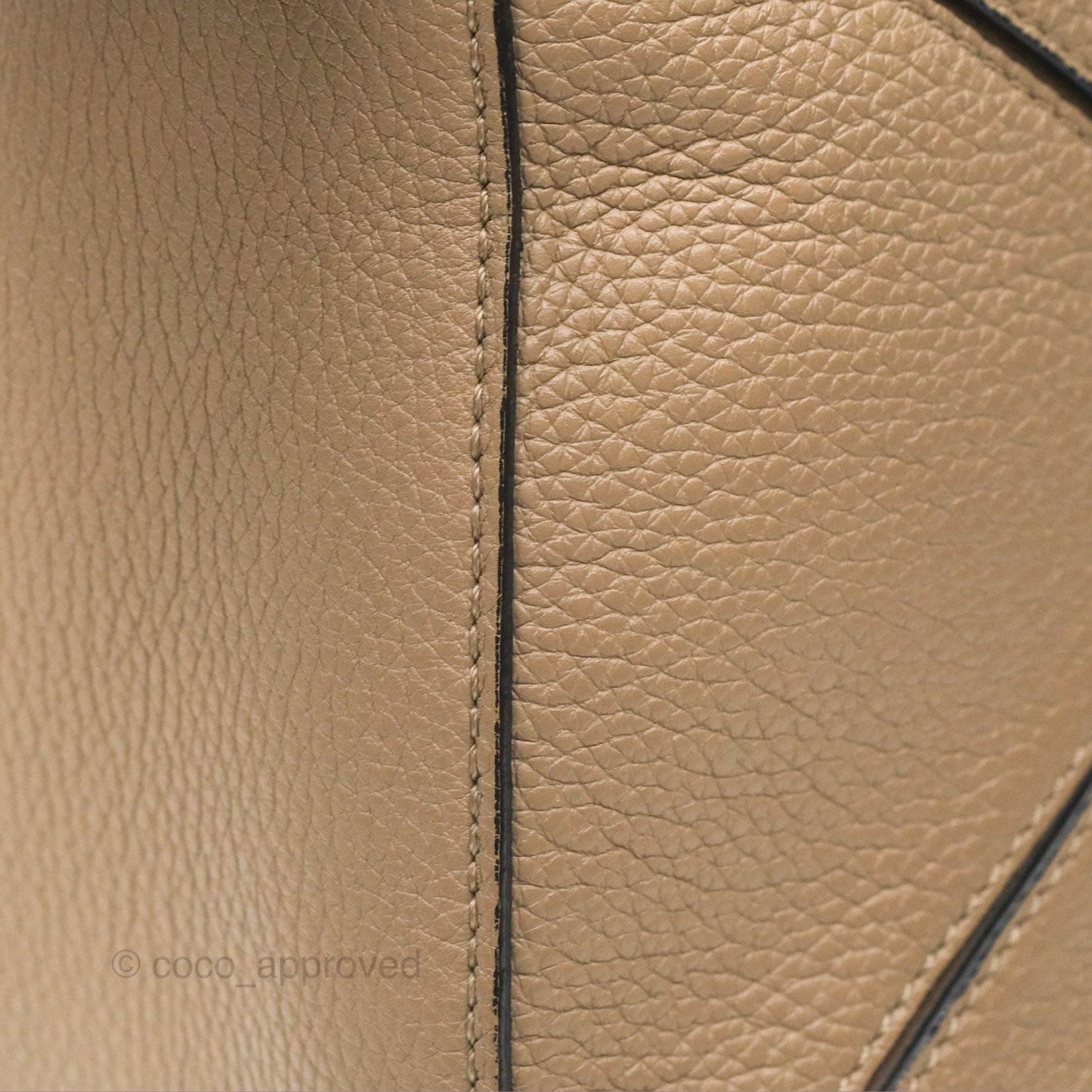 Loewe Small Puzzle Bag Sand Mink Grained Calfskin
