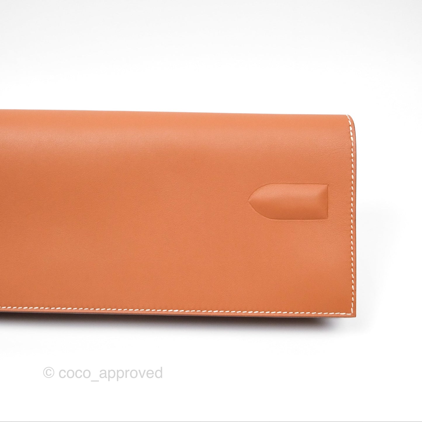 Hermès Birkin Shadow Clutch Bag Gold 37 Swift